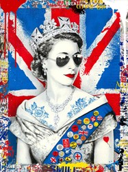 Queen of Hearts by Mr. Brainwash - Original on Paper sized 22x30 inches. Available from Whitewall Galleries